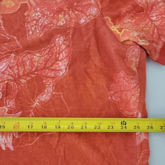 Saddlebred Orange and White Hawaiian Polo Shirt - Picture 10 of 13